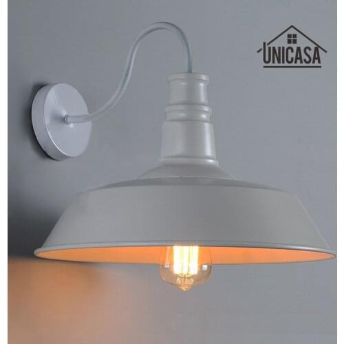 Vintage Wall Lights Kitchen Island Hotel Antique Metal Wall Sconce White Industrial Chandelie Lighting Modern Indoor LED Lamp