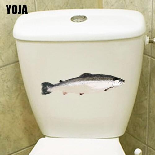 YOJA 24.6*6CM Fish In The Sea BedRoom Home Decor Wall Sticker Toilet Decal T3-0811