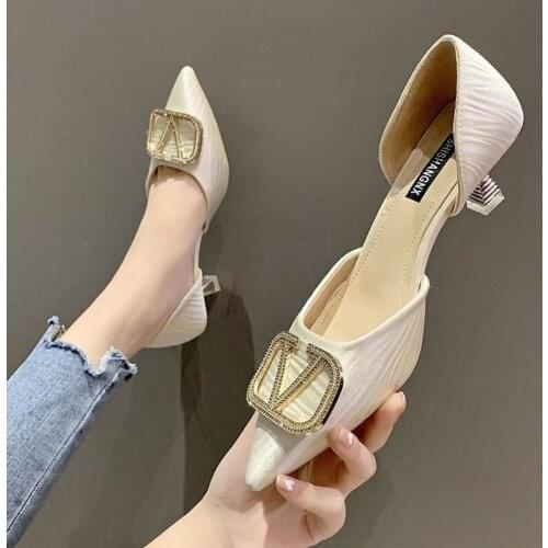 Cresfimix Zapatos Dama Women Cute Light Weight Black Office Stiletto Heel Shoes Lady Casual Sweet Pink Summer Heel Shoes