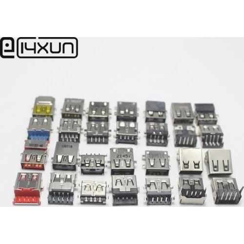 1/2pcs original usb 2.0 /3.0 Female jack Right Angle Connector for Acer ASUS Lenovo Dell Notebook Maintenance Accessories