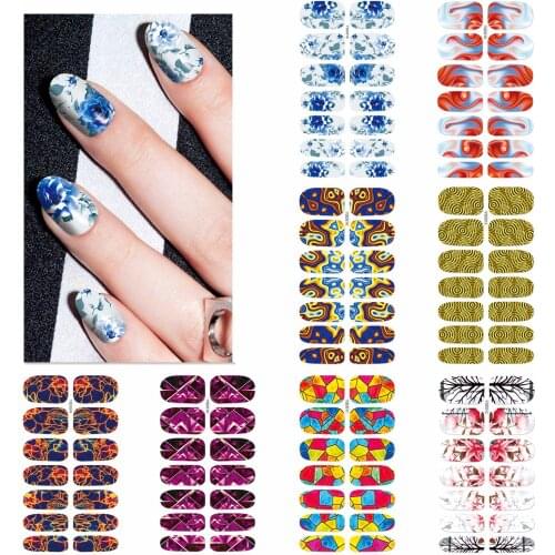 1 Sheet 2021 New Arrivals Water Transfer YSD041-YSD080 Nail Art Sticker Manicure Decor Tool Cover Nail Wrap Decal
