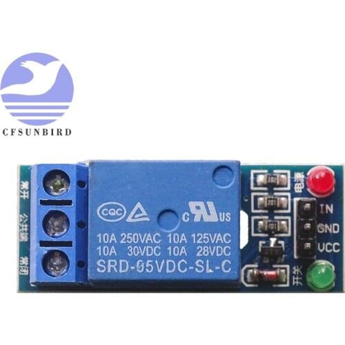 50pcs/1PCS lot 5V/12V/24V 3 low level trigger One 1 Channel Relay Module interface Board Shield PIC AVR DSP ARM MCU