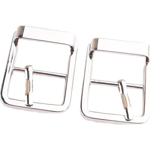 10PCS Metal belt buckle 1inch（24mm）Bag Shoe Strap Belt Web Adjust Roller Pin Buckle Snap Rectangle Ring Leather Sewing Craft DIY