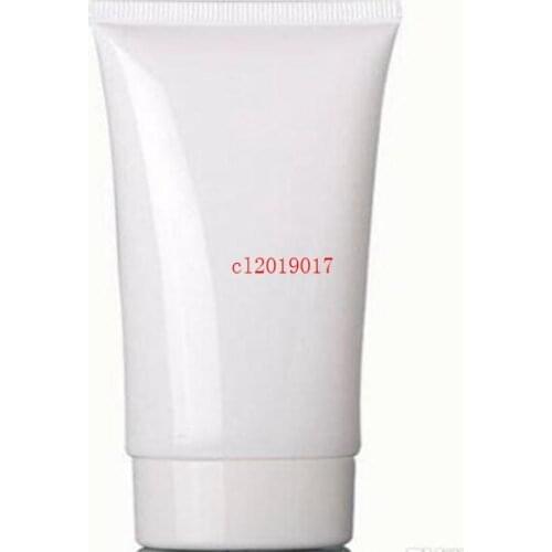 100ml White Amber soft tube / black pp cap /cream lotion bottle / plastic PE hoses / cosmetic packaging empty bottles