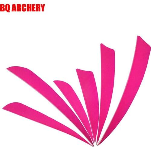 12pcs Linkboy Archery 3inch 4inch 5inch Pink Turkey Feather for Carbon Arrow Archery Hunting Shooting Accessories outdoor