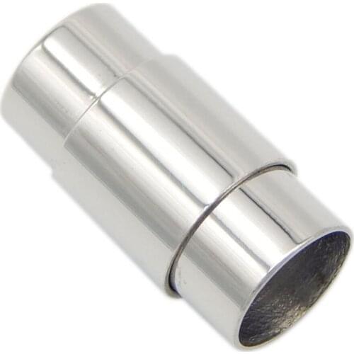 20pcs/lot engrave logo hole:8mm cylinder Magnetic Clasps Hooks Magnet Buckle Connectors Claps For Leather Bracelet Necklace DIY