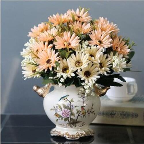 2021 European style flower and bird vase, home office restaurant bar desktop decoration crafts, wedding decoration gift