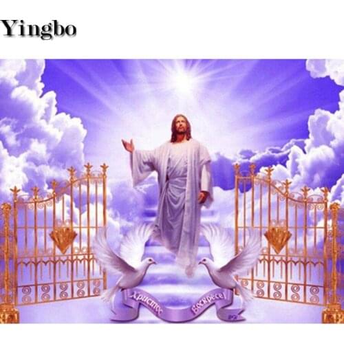 Jesus religion Diamond Embroidered diy 5d Diamond Painting kits Handmade Rhinestones Diamond Mosaic Embroidery heaven dove gift