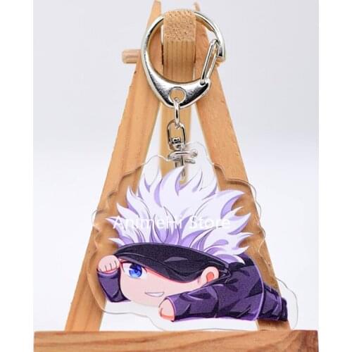 Anime Itadori Yuji Gojo Satoru Fushiguro Megumi Kugisaki Nobara Jujutsu Kaisen Keychain Figure Doll Keyring Bag Pendant Gift