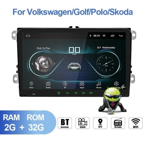 9" 2 Din Android 9.1 Car Stereo Radio GPS Multimedia Player For VW/Volkswagen/Golf/Polo/Tiguan/Passat/b7/b6/leon/Skoda/Octavia