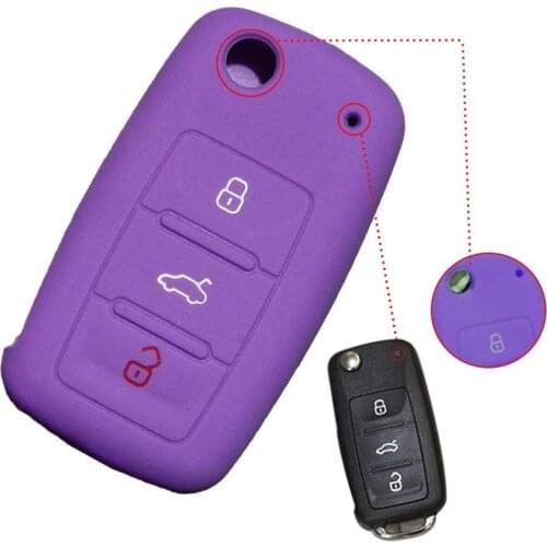 Flip Folding Car Remote Key Case Cover Skin For VW Golf Passat Jetta Fox Polo Tiguan Seat Skoda Octavia Fabia Superb Yeti Ster