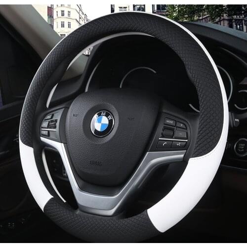 5 Color Sport Auto Steering Wheel Covers Anti-Slip Leather Car Steering-wheel Cover Car-styling Anti-catch Holder Protor