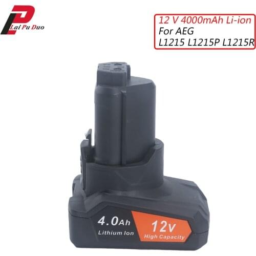 For AEG 12V 4000mAh Li-ion Rechargable Power Tool battery L1215 L1215P L1215R 3520 3526 4932 584932 954932 R86048 BLL12C BS12C