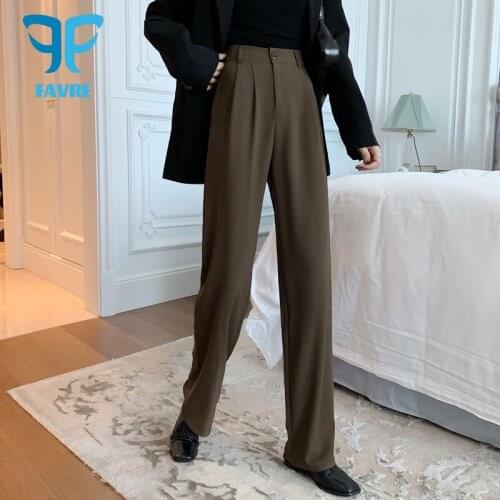 FAVRE Women's Straight Trousers