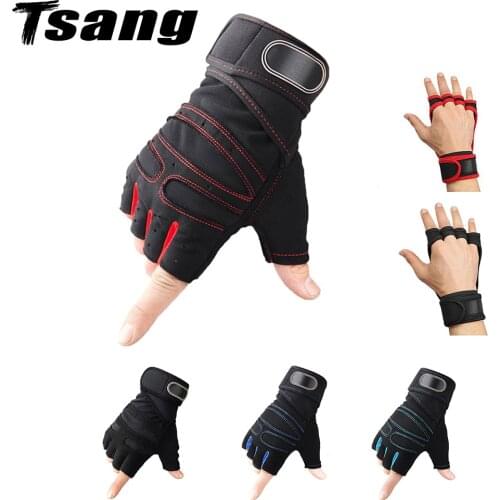 Fitness Gloves Gym Weight Lifting Gloves Body Building Training Sports Exercise Sport Workout Half-Finger For Men Women M-XL