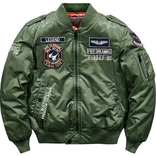 Mcikkny Men Winter Casual Bomber Jackets Stand Collar Warm Pilot Outwear Coats For Male Top Clothing SIze M-6XL