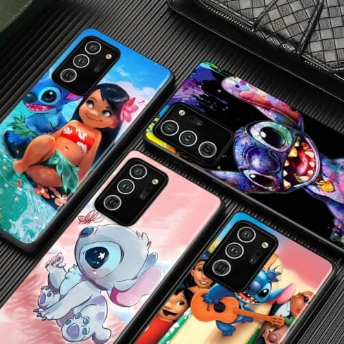 Cute Cartoon Stitch For Samsung A72 A52 A02 S A32 A12 A42 A51 A91 A81 A71 A41 A31 A21 S A11 A01 A03 Core UW Phone Case
