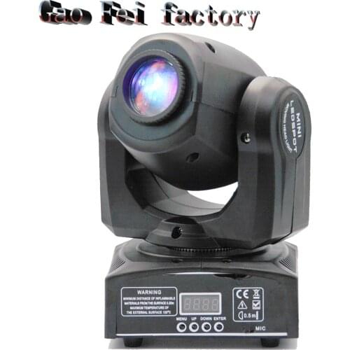 Powerful Pocket PRO Moving Head LED 10W Mobile DJ Light Gobo Projector For Disco Home Party Christmas Wedding