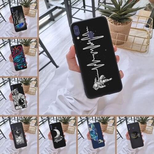 Astronaut Space Star Skull Back Cover For Samsung Galaxy M10 M20 M30 M40 Soft Silicone Phone Case For Samsung M40 M30 M20 M10