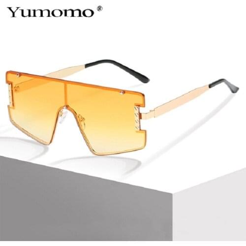 2021 New Oversized Sunglasses Women Steampunk Retro Sun Glasses Fashion Gradient Punk Sunglasses Men UV400