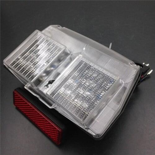 Clear LED Tail Brake Turn Signal Light Fit For Ducati 748 916 996 998 1994-2003