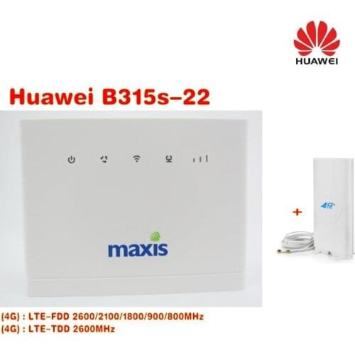 Brand New Sealed Unlocked Huawei B315s-22 4G CPE FDD/TDD-LTE Router +4G lte MIMO SMA antenna 49dBi