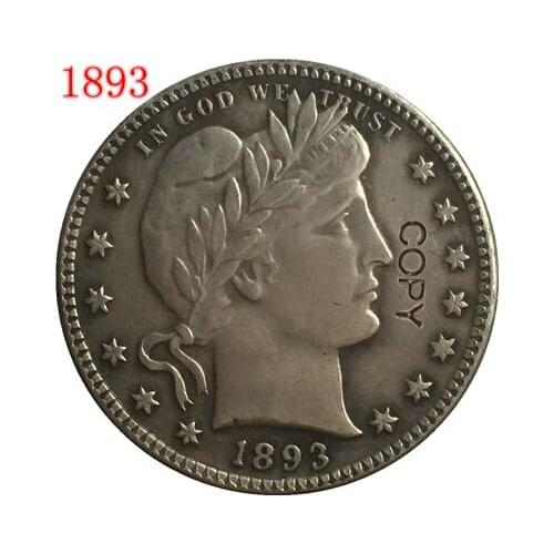 USA 1893 P,O,S BARBER OR LIBERTY HEAD QUARTER DOLLARS COPY COINS