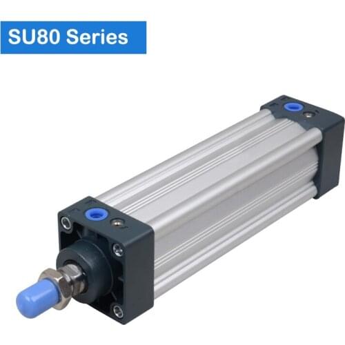 SU80 Series Air Cylinders Double Acting Single Rod pneumatic cylinder price SU series cylinder SU80X200 SU80X300 SU80X400