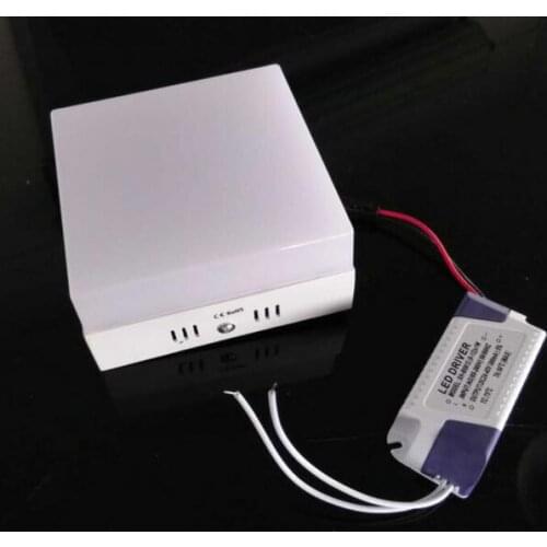 Surface Mounted LED Ceiling Panel Light Square Shape Full Acrylic 6/12/18/24W for Home Bedroom Kitchen Dinning Room Illumination