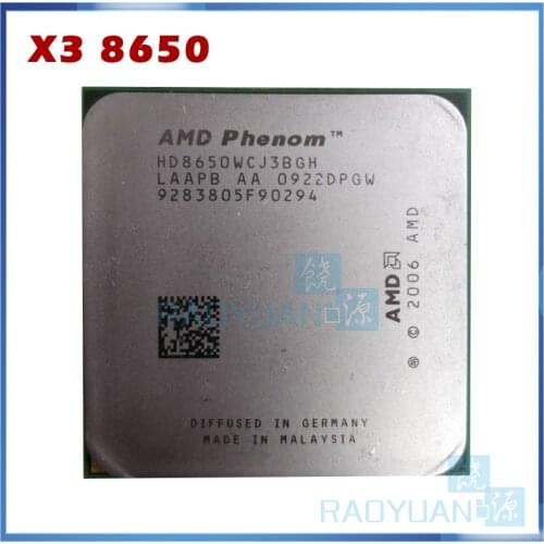 AMD Phenom X3 8650 Triple-Core DeskTop 2.3GHz CPU HD8650WCJ3BGH Socket AM2+/940pin