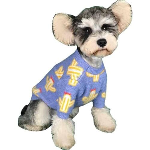 Dog Winter Clothes Knitted Pet Clothes For Small Medium Dogs Chihuahua Puppy Pet Sweater Yorkshire Ropa Perro