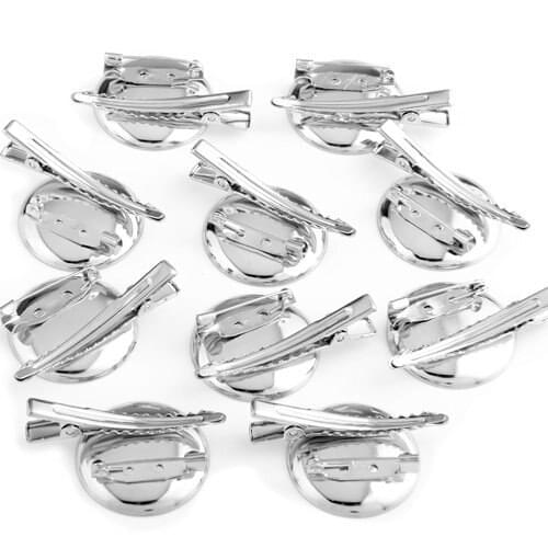 10 PCS 30 mm Metal Clip Brooch Needles