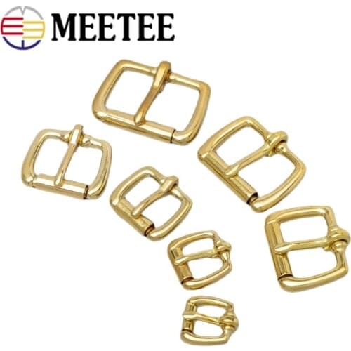 5pcs Solid Brass Belt Buckle Roller Metal Shoes Backpack Clothes Bag Strap Pin Buckles DIY Leather Craft Garment Accessories