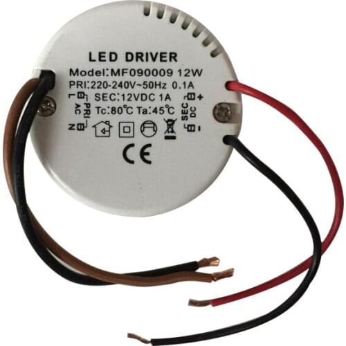 200pcs 12W AC 220-240V To DC12V Constant Voltage LED Driver For G4 G9 MR16 G5.3 LED Strip Light CE