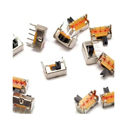 200PCS SK-12D07VG4 2 Position 1P2T PCB Panel Horizontal Slide Power Switch