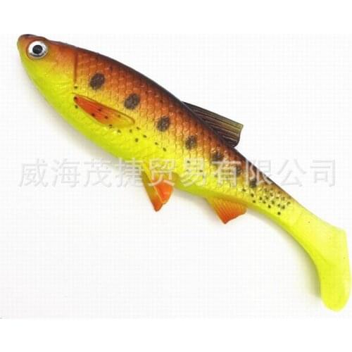 3D fish eye weight 35g fake bait length 15.5cm soft lure bait soft silicone fake fish 5 types
