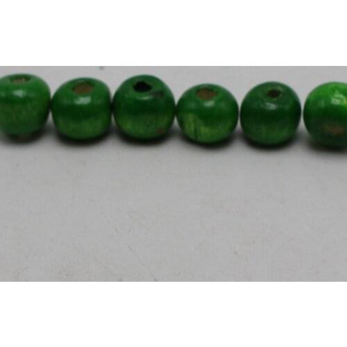 500 Green 8mm Round Wood Beads~Wooden beads