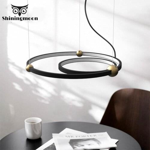 American Industrial Pendant Lights Nordic Black Aluminum Pendant Lamp Living Room Hanging Lights Luminaria Home Deco Hanglamp