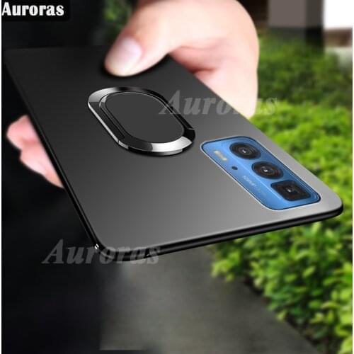 Auroras For Motorola Edge 20 Lite Case Full Protection Soft Silicone Matte Cover With Ring For Moto Edge 20 Pro Phone Case Cover