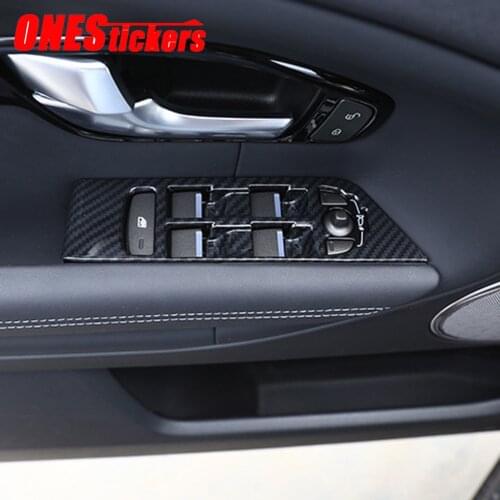 For Land Rover Range Rover Evoque L538 2012-2019 ABS Car Accessories Window Glass Lift Switch Button Cover Trim Decorative Frame
