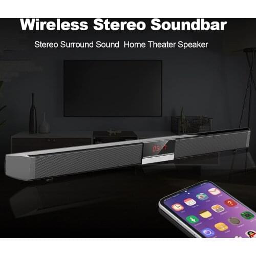 SR100 Plus Wireless Bluetooth Speaker Home TV Soundbar Subwoofer Stereo Surround Sound 4*15W Speakers for Home Theater