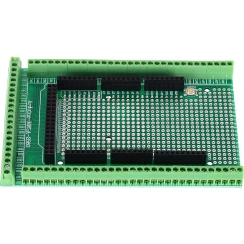 Double-side PCB Prototype Screw Terminal Block Shield Board Kit For arduino MEGA-2560 Mega 2560 R3 Mega2560 R3