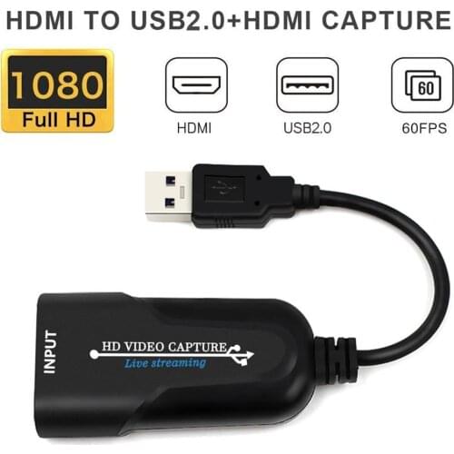 2020 New Video Capture Card Convenient Compact HDMI To USB 3.0 2.0 Game Capture Card Grabber HD Camera Recording Live Streaming