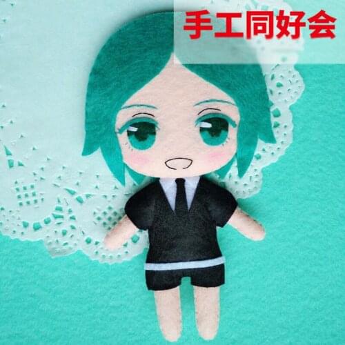 Land of the Lustrous Anime Handmade DIY Key Ring Pendant DIY Material Package Assemble By Cutting and Sewing
