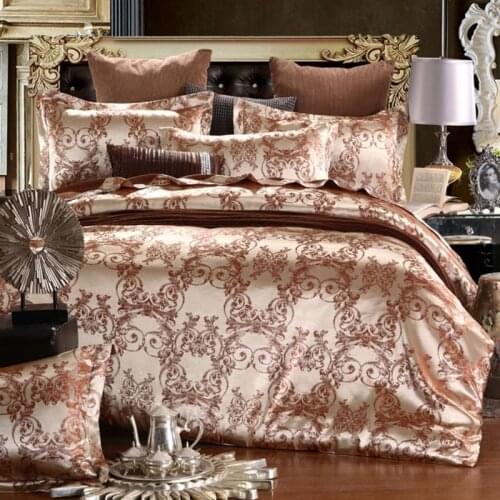 3pcs Satin Silk Bedding Set Luxury Queen King Size Bed Set Quilt Duvet Cover Linens and Pillowcase for Single Double Bedclothes
