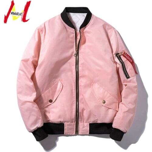 MANVALUE Europe and The US Tide MA-1 Flight Clothing Mens Jacket Plus Size Thickened Leisure Wear Cotton-padded Jackets