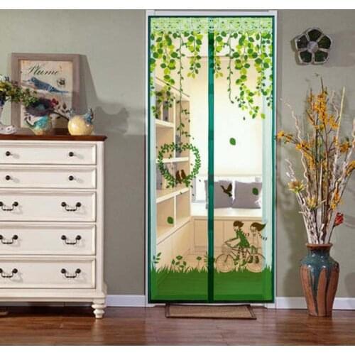 Mosquito Net Curtain Magnetic Mesh Screen Door Mosquito Net Curtain Kitchen Window Durable Organza Grid Gauze