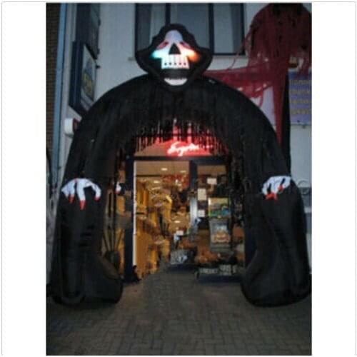 Halloween Inflatable Decoration Inflatable Halloween Arch with Grim Reaper with Blower 110v 220v Top Quality