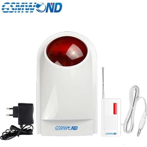 New Earykong 433MHz Wireless Strobe Siren For Home burglar alarm system, With Battery, Include the wireless transmission module