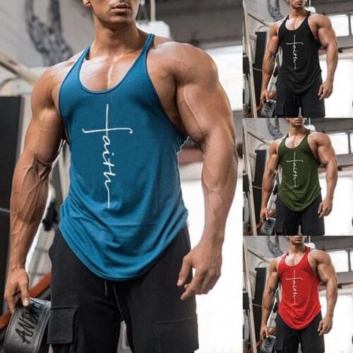2021 Summer New Fashion Mens Printed Black Gym Tank Tops Sleeveless Vest Shirt Oversized Fitness Weste Clothing Men Debardeur